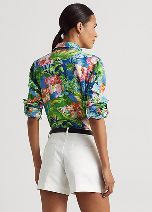 Flerfärgade Ralph Lauren blommiga linneskjortor för kvinnor Flerfärgade Ralph Lauren blommiga linneskjortor för kvinnor