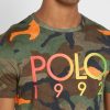 Flerfärgade Ralph Lauren Camo T-shirts med rund hals för män Flerfärgade Ralph Lauren Camo T-shirts med rund hals för män