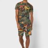 Flerfärgade Ralph Lauren Camo T-shirts med rund hals för män Flerfärgade Ralph Lauren Camo T-shirts med rund hals för män