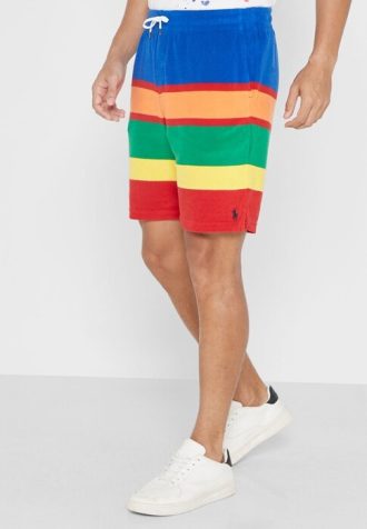Flerfärgade Ralph Lauren Color Block Shorts för män