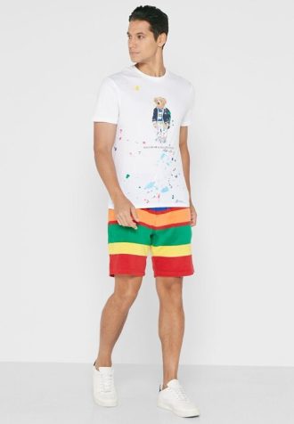 Flerfärgade Ralph Lauren Color Block Shorts för män