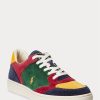 Flerfärgade Ralph Lauren Court Corduroy Sneakers för män Flerfärgade Ralph Lauren Court Corduroy Sneakers för män