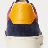 Flerfärgade Ralph Lauren Court Corduroy Sneakers för män Flerfärgade Ralph Lauren Court Corduroy Sneakers för män
