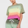 Flerfärgade Ralph Lauren grafiska T-shirts med rund hals för kvinnor Flerfärgade Ralph Lauren grafiska T-shirts med rund hals för kvinnor