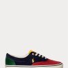Flerfärgade Ralph Lauren Keaton Sneakers med färgblockerade manchester för män Flerfärgade Ralph Lauren Keaton Sneakers med färgblockerade manchester för män