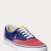 Flerfärgade Ralph Lauren Keaton Sneakers med färgblockerade manchester för män Flerfärgade Ralph Lauren Keaton Sneakers med färgblockerade manchester för män