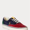 Flerfärgade Ralph Lauren Keaton Sneakers med färgblockerade manchester för män Flerfärgade Ralph Lauren Keaton Sneakers med färgblockerade manchester för män