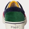 Flerfärgade Ralph Lauren Keaton Sneakers med färgblockerade manchester för män Flerfärgade Ralph Lauren Keaton Sneakers med färgblockerade manchester för män