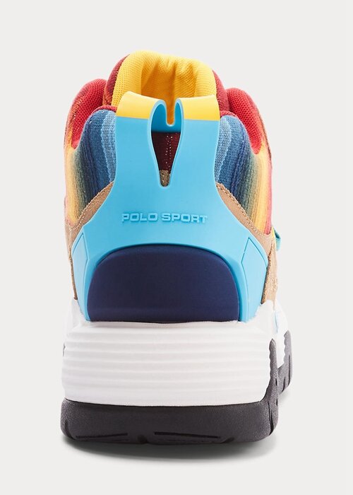 Flerfärgade Ralph Lauren PS100 Ombré High-Top Sneakers för män Flerfärgade Ralph Lauren PS100 Ombré High-Top Sneakers för män