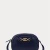 Fransk marin dam Ralph Lauren Läder Medium Jordynn Crossbody-väskor Fransk marin dam Ralph Lauren Läder Medium Jordynn Crossbody-väskor