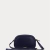 Fransk marin dam Ralph Lauren Läder Medium Jordynn Crossbody-väskor Fransk marin dam Ralph Lauren Läder Medium Jordynn Crossbody-väskor
