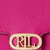Fuschia Berry Ralph Lauren Läder Medium Adair Crossbody-väskor för kvinnor Fuschia Berry Ralph Lauren Läder Medium Adair Crossbody-väskor för kvinnor