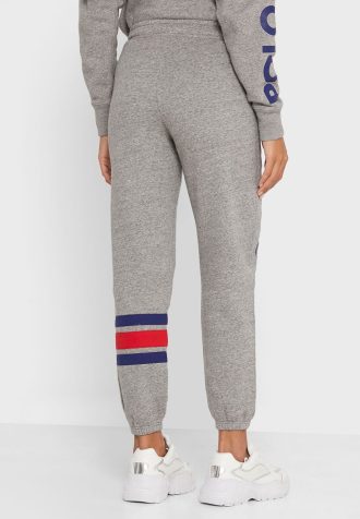 Grå dam Ralph Lauren logo joggingbyxor