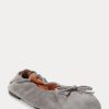 Grå dam Ralph Lauren The Mocka Ponny Balett Flat Shoes Grå dam Ralph Lauren The Mocka Ponny Balett Flat Shoes