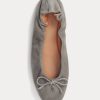 Grå dam Ralph Lauren The Mocka Ponny Balett Flat Shoes Grå dam Ralph Lauren The Mocka Ponny Balett Flat Shoes