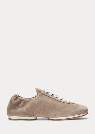Grå dam Ralph Lauren The Mocka Ponny Ballerina Sneakers