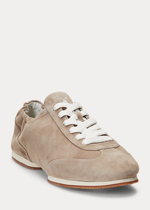 Grå dam Ralph Lauren The Mocka Ponny Ballerina Sneakers Grå dam Ralph Lauren The Mocka Ponny Ballerina Sneakers