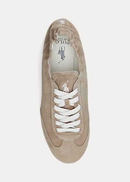 Grå dam Ralph Lauren The Mocka Ponny Ballerina Sneakers Grå dam Ralph Lauren The Mocka Ponny Ballerina Sneakers