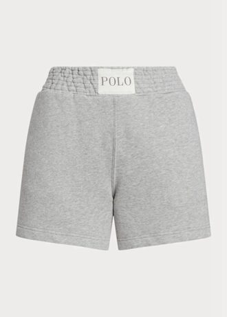 Grå fleeceshorts från Ralph Lauren Logotyp för kvinnor