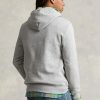 Grå luvtröja i fleece från Ralph Lauren Polo Bear för män