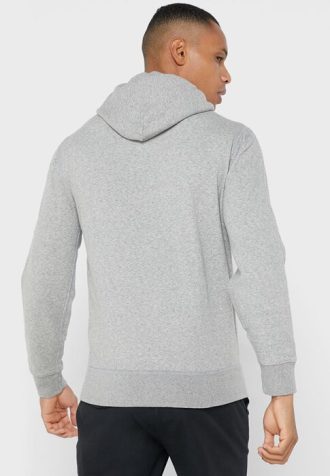 Grå luvtröja med logotyp Ralph Lauren herr