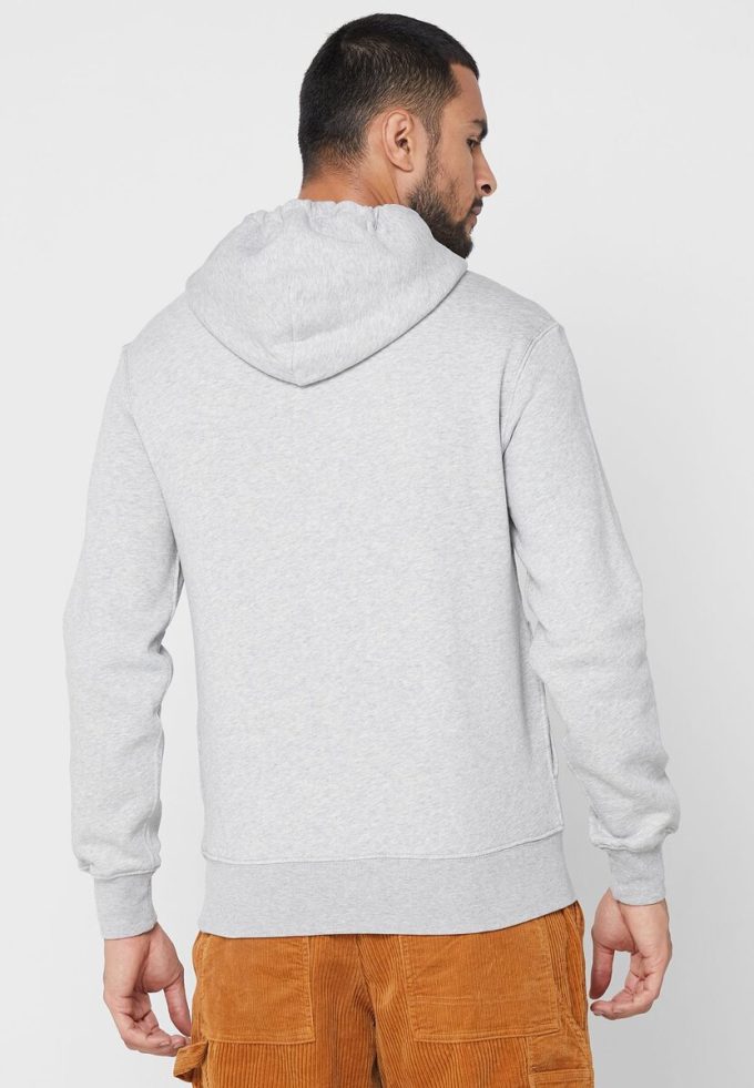 Grå luvtröja med tryck från Ralph Lauren herr Grå luvtröja med tryck från Ralph Lauren herr