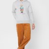 Grå luvtröja med tryck från Ralph Lauren herr Grå luvtröja med tryck från Ralph Lauren herr