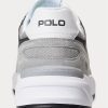 Grå män Ralph Lauren Jogger Mocka & Mesh sneakers Grå män Ralph Lauren Jogger Mocka & Mesh sneakers