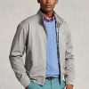 Grå Ralph Lauren Cotton Twill jackor för män Grå Ralph Lauren Cotton Twill jackor för män