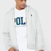 Grå Ralph Lauren Essential-huvtröja för män Grå Ralph Lauren Essential-huvtröja för män