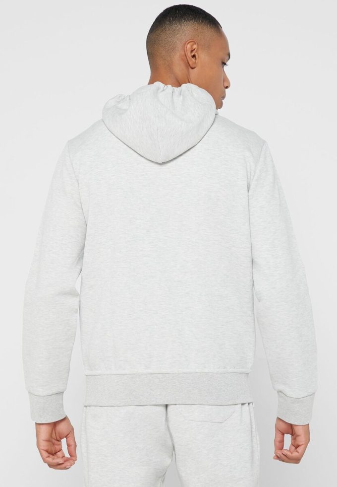 Grå Ralph Lauren Essential-huvtröja för män Grå Ralph Lauren Essential-huvtröja för män