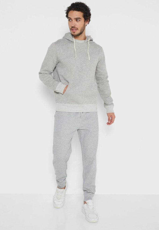 Grå Ralph Lauren Essential-huvtröja för män Grå Ralph Lauren Essential-huvtröja för män