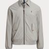 Grå Ralph Lauren Packable vattenavvisande jackor för män