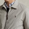 Grå Ralph Lauren Packable vattenavvisande jackor för män