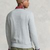 Grå Ralph Lauren Polo Bear Fleece tröja för män Grå Ralph Lauren Polo Bear Fleece tröja för män