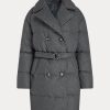 Grå Ralph Lauren Quiltad dubbelknäppt dunrock för kvinnor Grå Ralph Lauren Quiltad dubbelknäppt dunrock för kvinnor