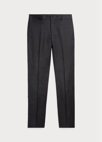 Grå Ralph Lauren Slim Fit Wool Twill byxor för män