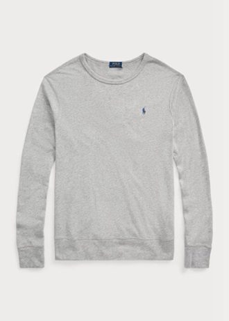 Grå Ralph Lauren Spa Terry Sweatshirt för män