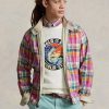 Grå Ralph Lauren Vändbara Madras-Twill-jackor för män