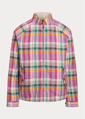 Grå Ralph Lauren Vändbara Madras-Twill-jackor för män