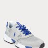 Grå / Royal Herr Ralph Lauren Jogger Mocka & Mesh sneakers Grå / Royal Herr Ralph Lauren Jogger Mocka & Mesh sneakers