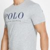 Grå T-shirts med rund hals för män Ralph Lauren Logotyp Grå T-shirts med rund hals för män Ralph Lauren Logotyp