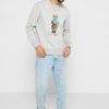 Grå tröja för män med Ralph Lauren tryckt pikétröja Grå tröja för män med Ralph Lauren tryckt pikétröja