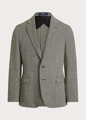 Gråa herr Ralph Lauren Polo Sport Blazers med mjuk fiskben