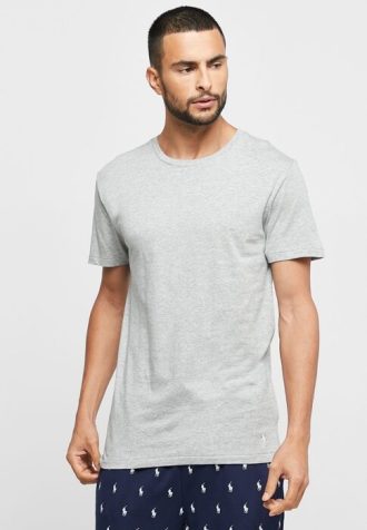 Gråa mäns Ralph Lauren 3-pack diverse T-shirts med rund hals
