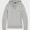 Gråa mäns Ralph Lauren texturerad bomull huvtröjor Gråa mäns Ralph Lauren texturerad bomull huvtröjor