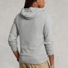 Gråa mäns Ralph Lauren texturerad bomull huvtröjor Gråa mäns Ralph Lauren texturerad bomull huvtröjor