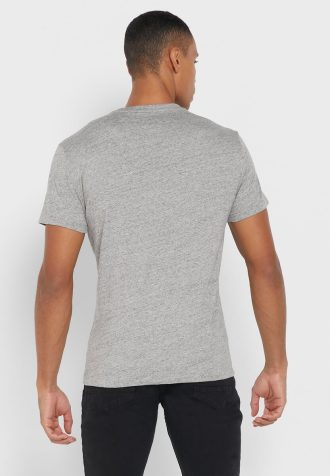 Gråa Ralph Lauren Essential T-shirts med rund hals för män