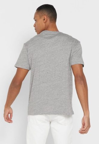 Gråa Ralph Lauren Essential T-shirts med rund hals för män