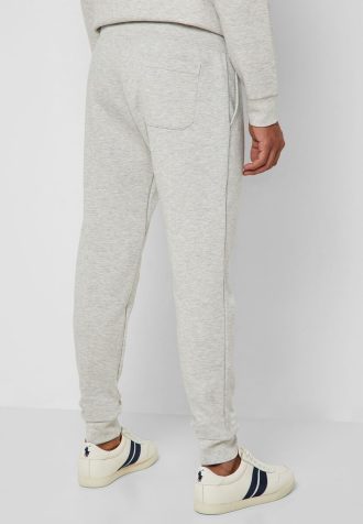 Gråa Ralph Lauren Essential träningsbyxor med manschett